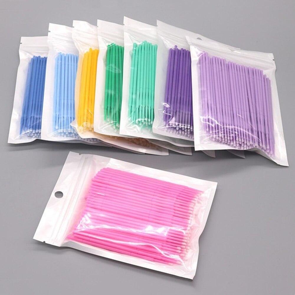 100개/세트 마이크로 브러쉬 메이크업 속눈썹 연장용  - Eyelash Extension Glue 리뷰 및 가격