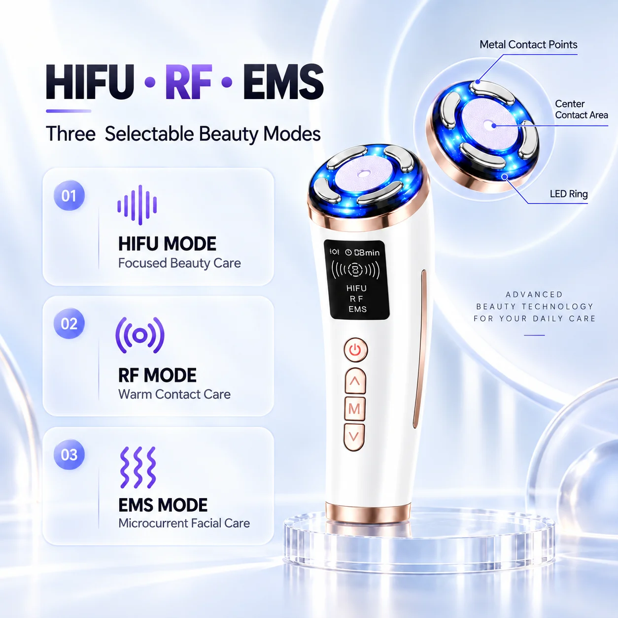 4-in-1 HIFU RF EMS 얼굴 미용 기기, L - Eyelash Extension Uk 리뷰 및 가격