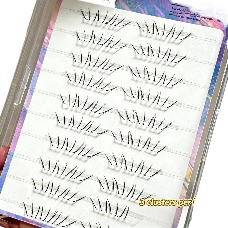 1세트 코믹 로워래쉬 익스텐션 클러스터 내추럴 셀프 접 - Eyelash Extension Glue 리뷰 및 가격