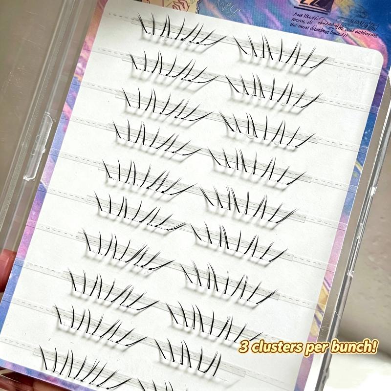 1세트 코믹 로워래쉬 익스텐션 클러스터 내추럴 셀프 접 - Eyelash Extension Glue 리뷰 및 가격