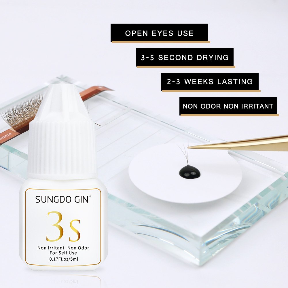 속눈썹 연장 접착제 3S 속건성 5ml 검은 속눈썹 접 - Eyelash Extension Eye Irritation 리뷰 및 가격