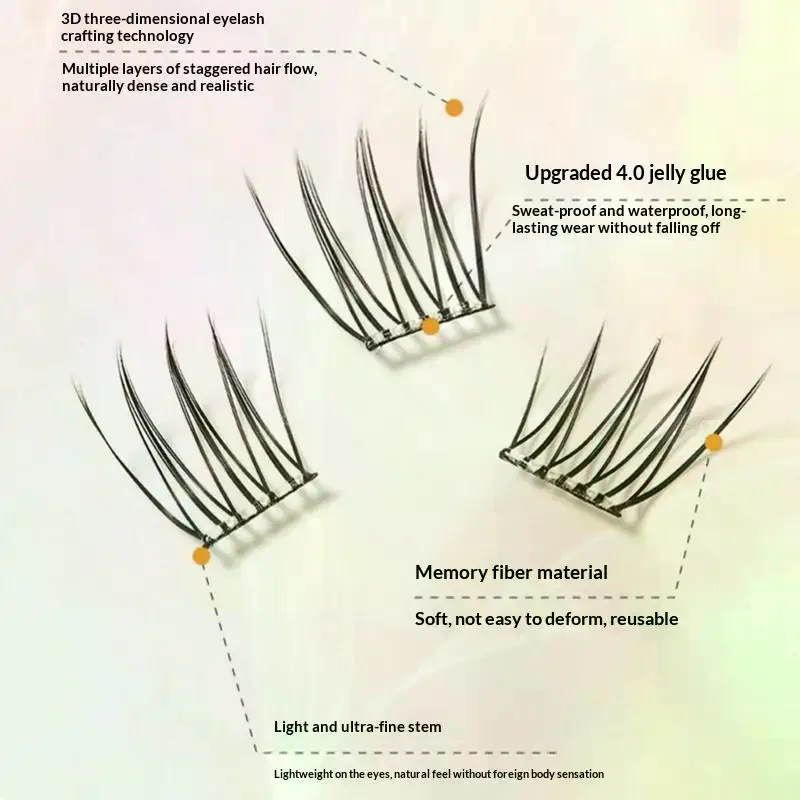 7줄 셀프 접착 속눈썹 접착제 없이 붙이는 인조 속눈썹 - Eyelash Extension Glue 리뷰 및 가격